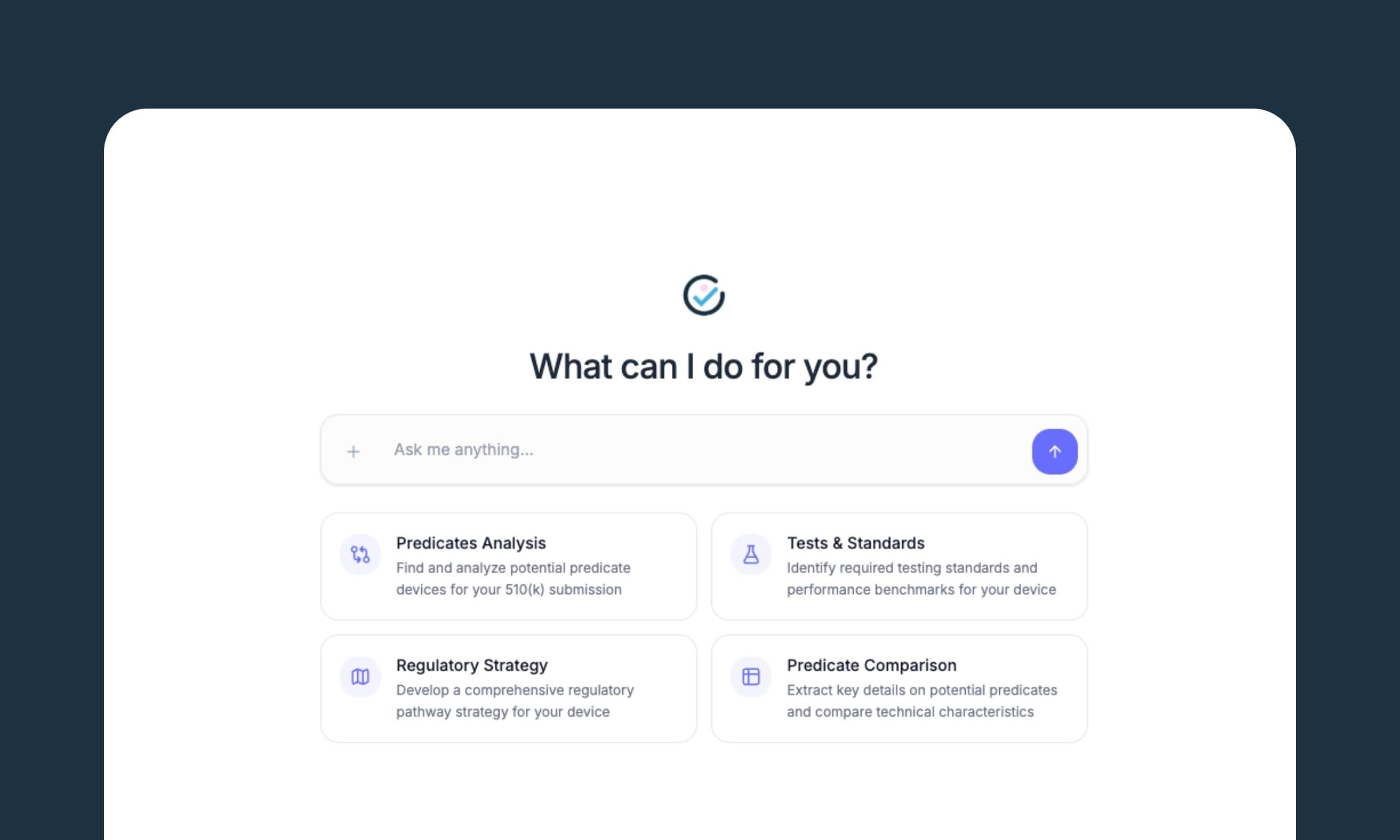 Complizen Superagent — ask a regulatory question in plain English and get a cited answer