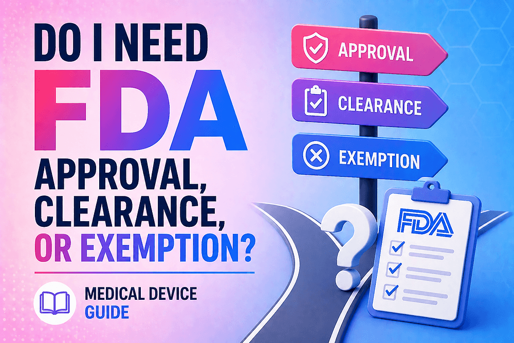 Do I Need FDA Approval, Clearance, or Exemption? Medical Device Guide
